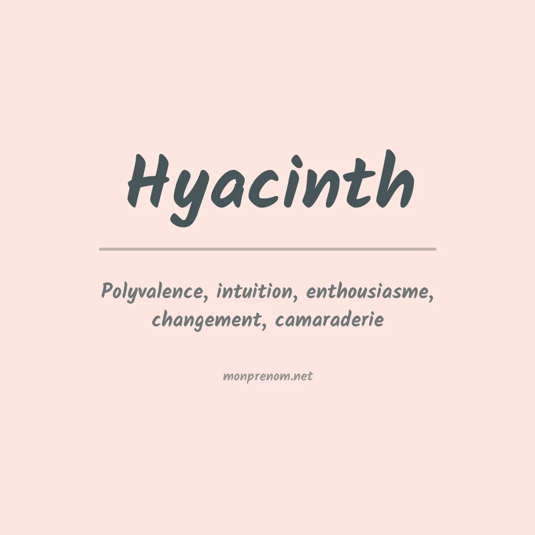 Prénom Hyacinth