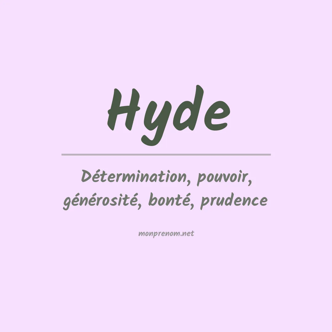 Prénom Hyde