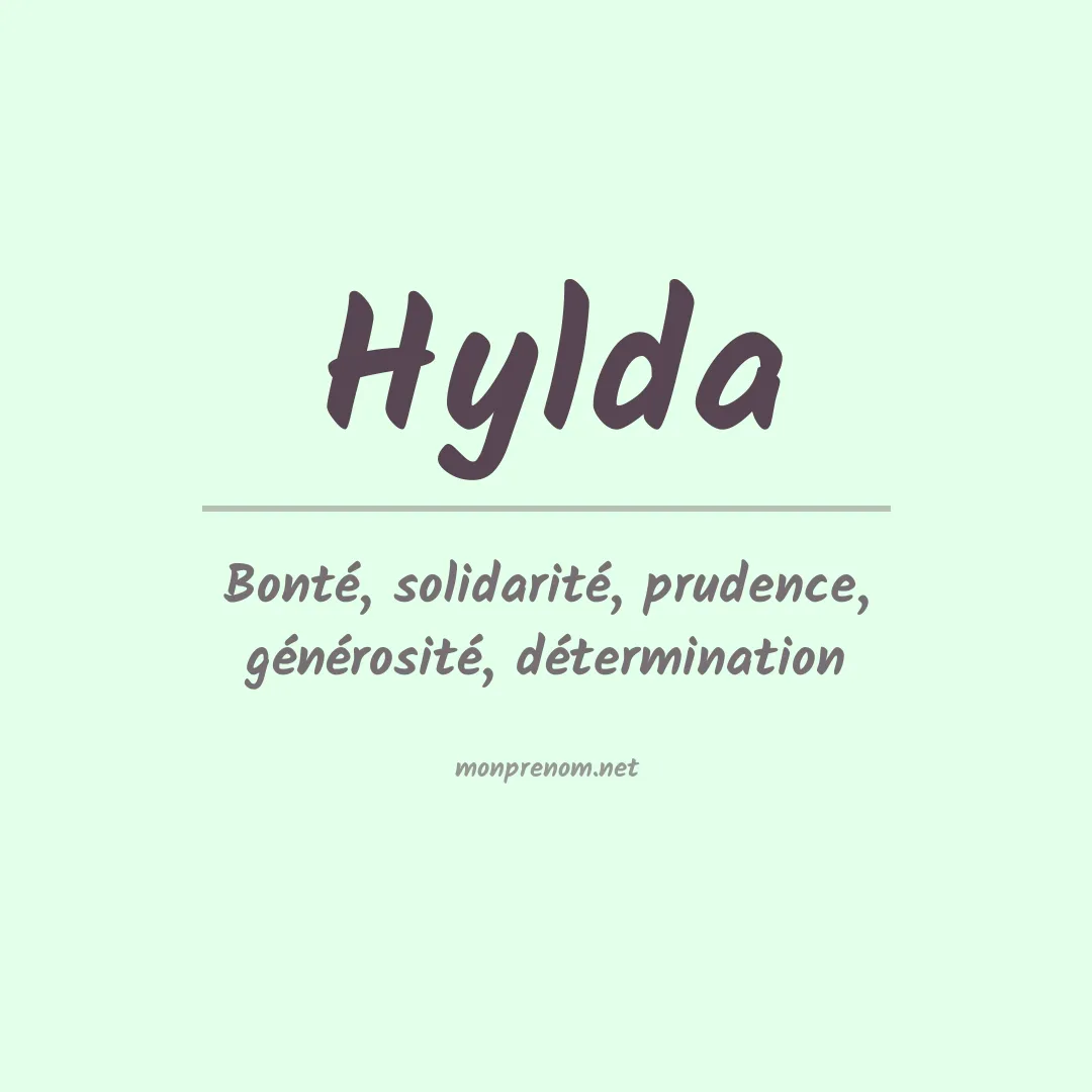 Prénom Hylda