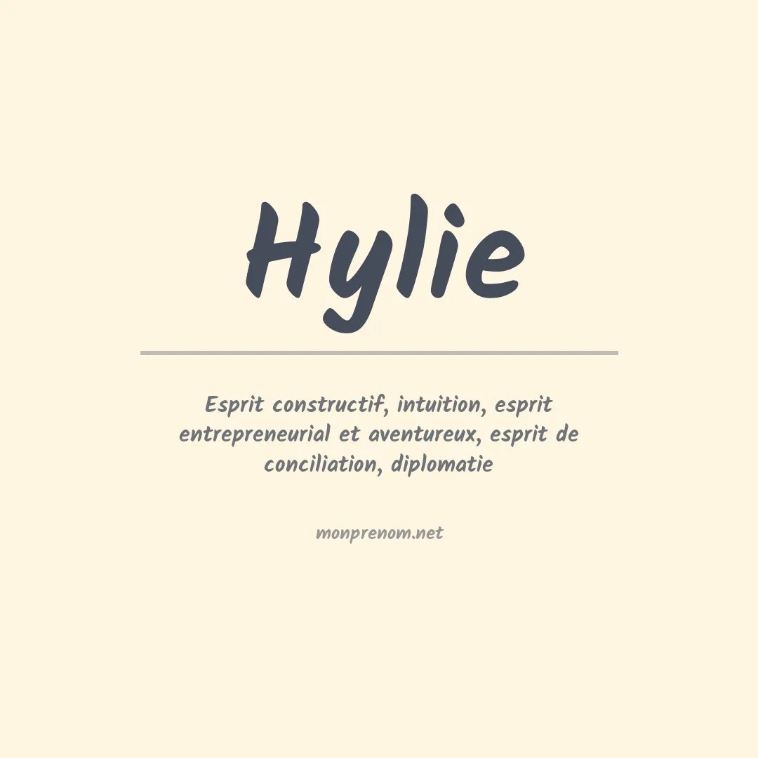 Signification du prénom Hylie