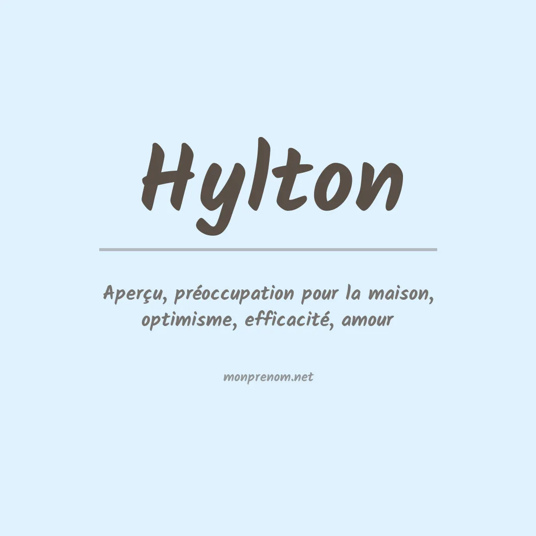 Prénom Hylton