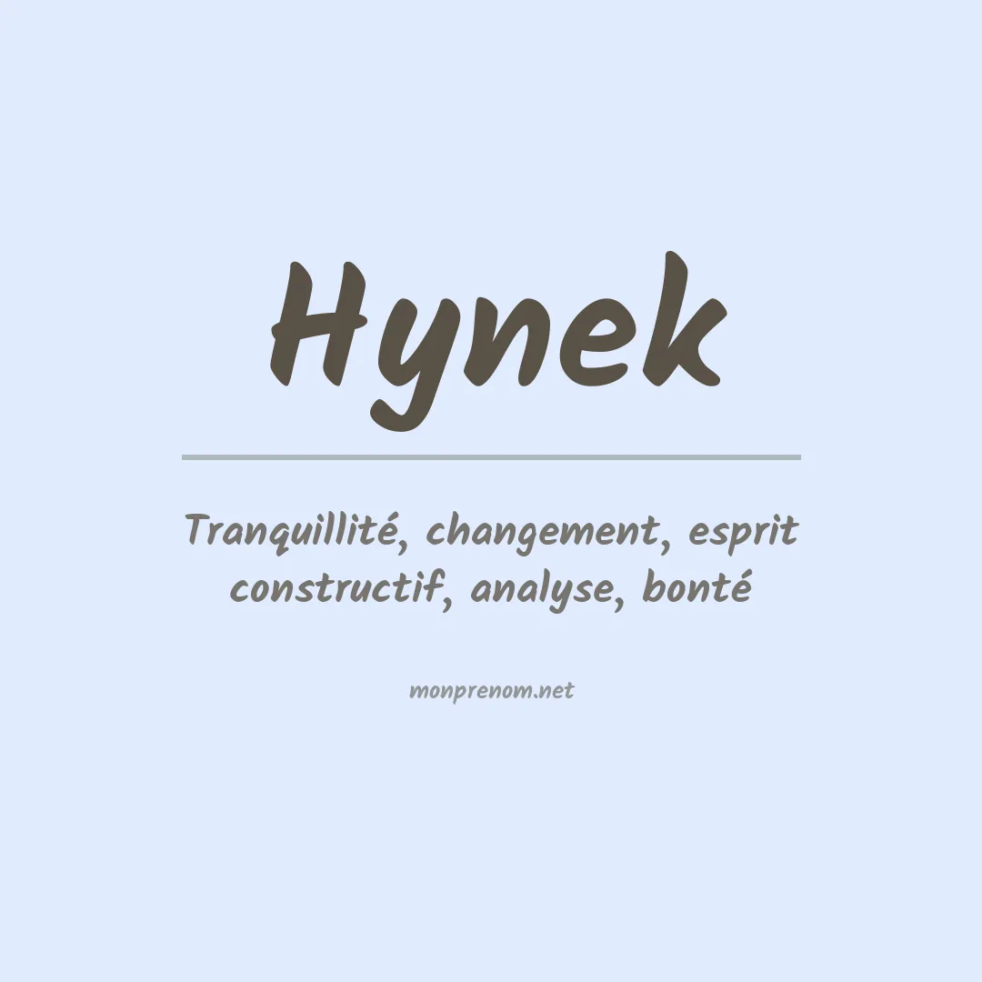 Prénom Hynek