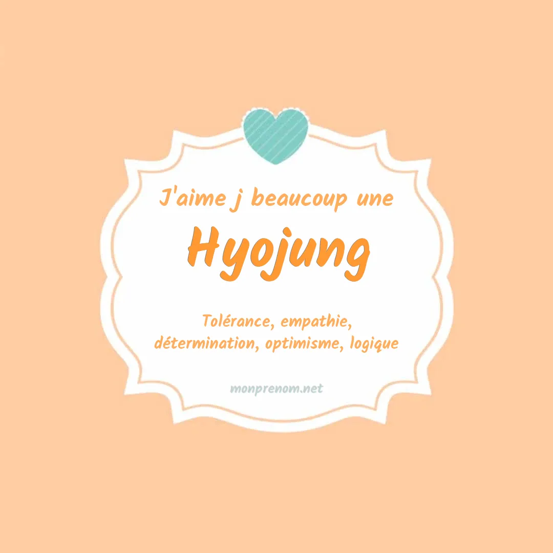 J'aime beaucoup Hyojung