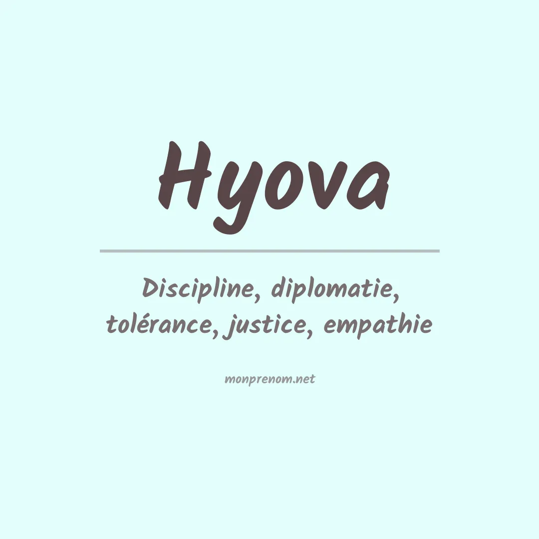 Prénom Hyova