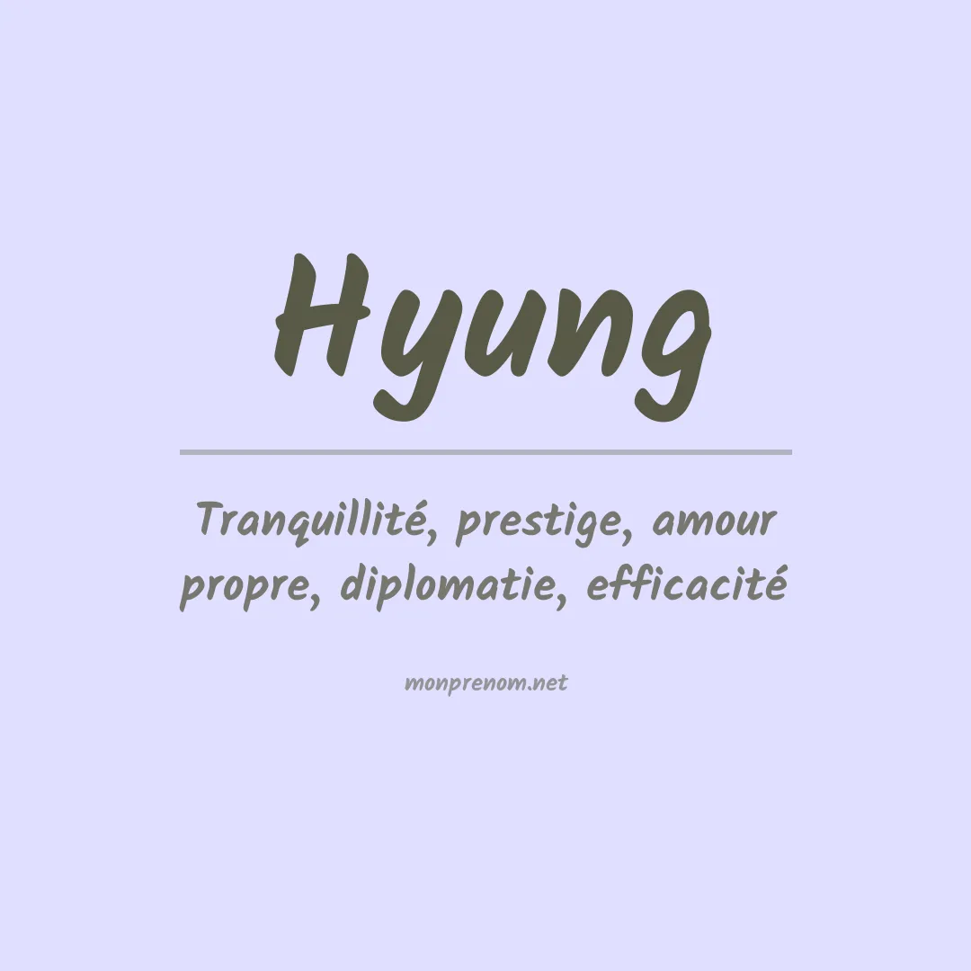 Prénom Hyung