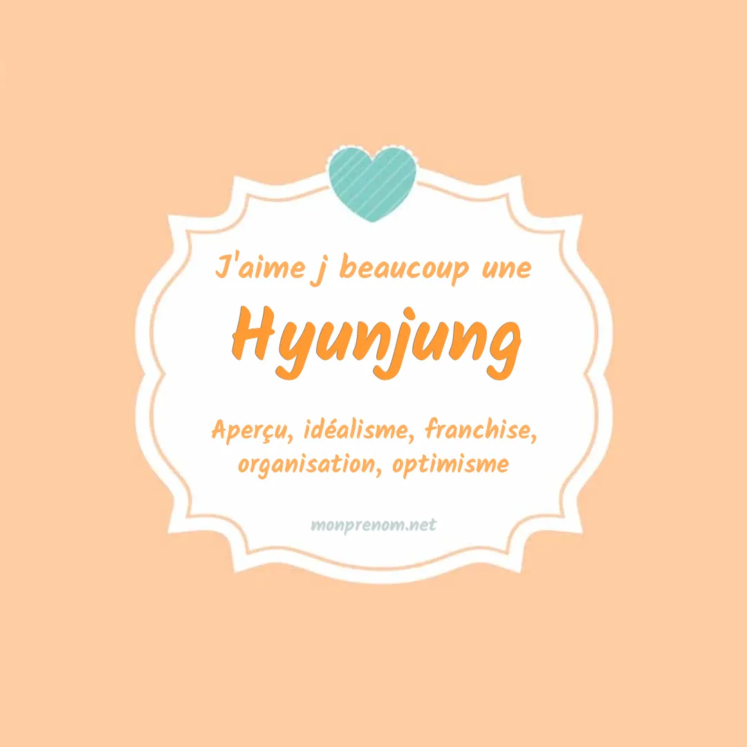 J'aime beaucoup Hyunjung