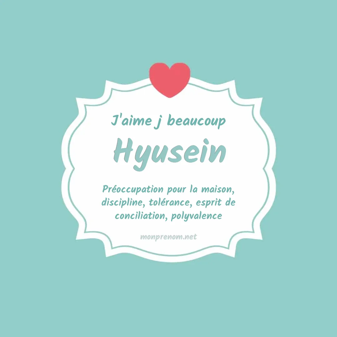 J'aime beaucoup Hyusein