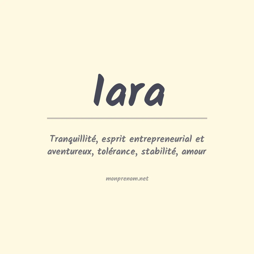 Prénom Iara