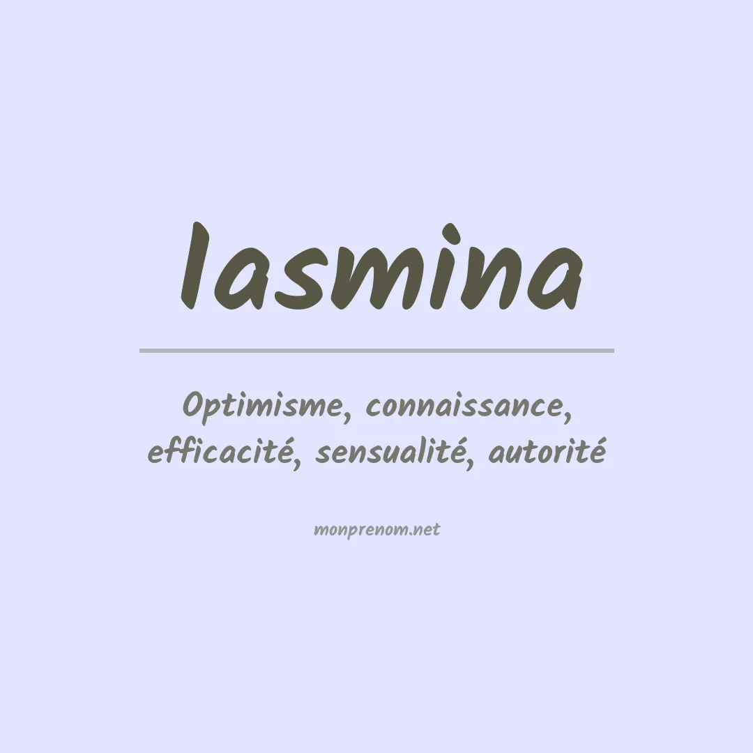 Prénom Iasmina