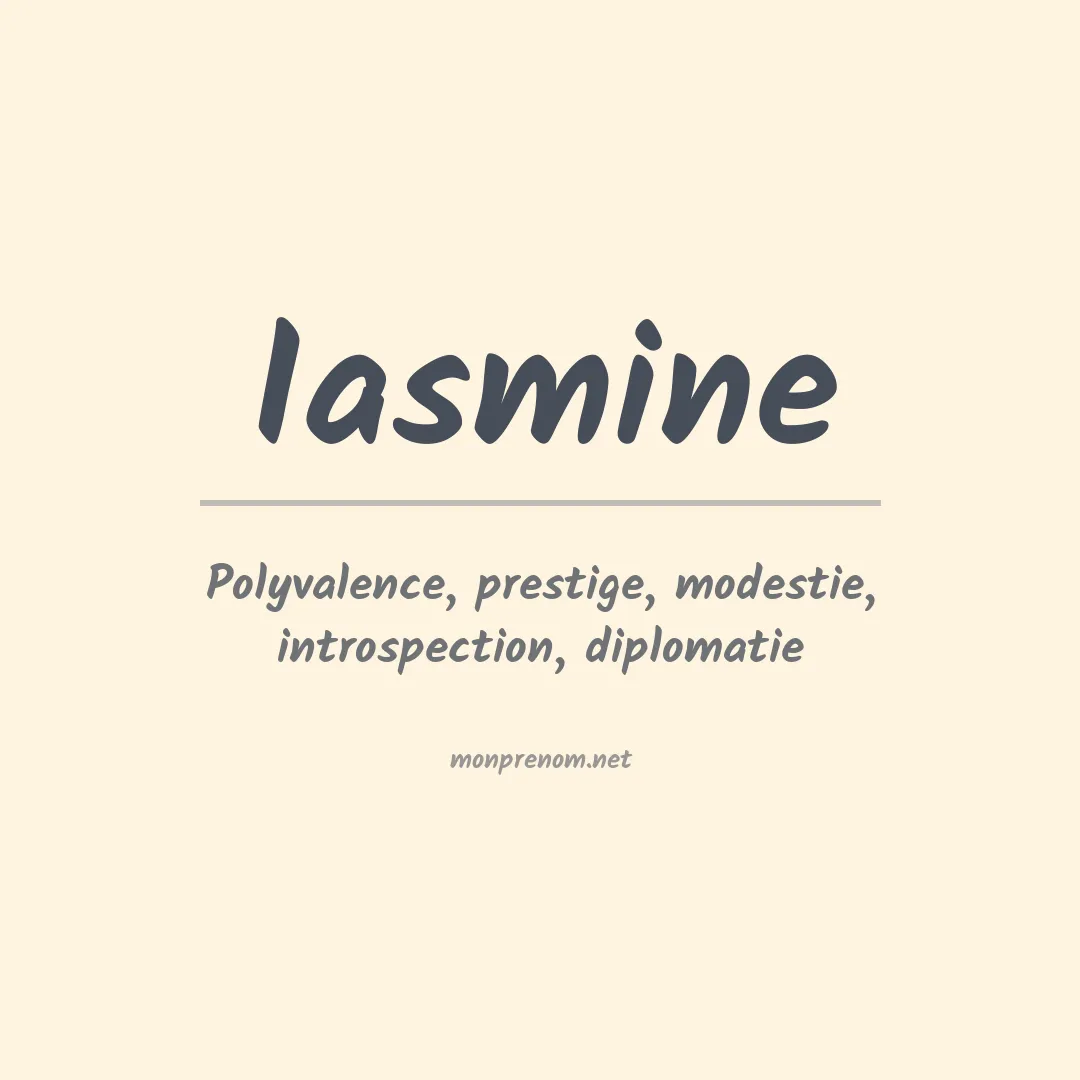 Prénom Iasmine