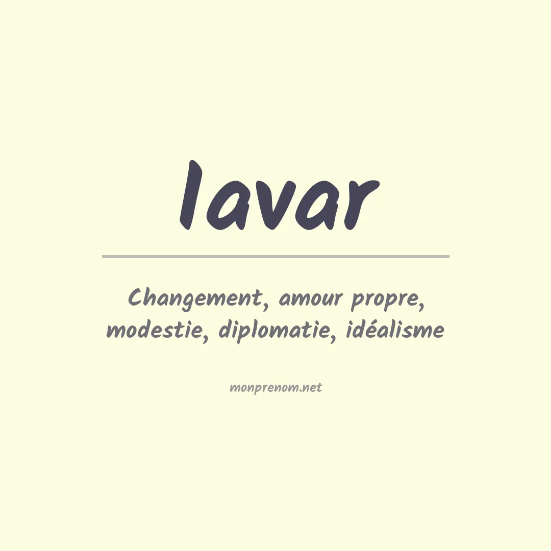 Signification du prénom Iavar