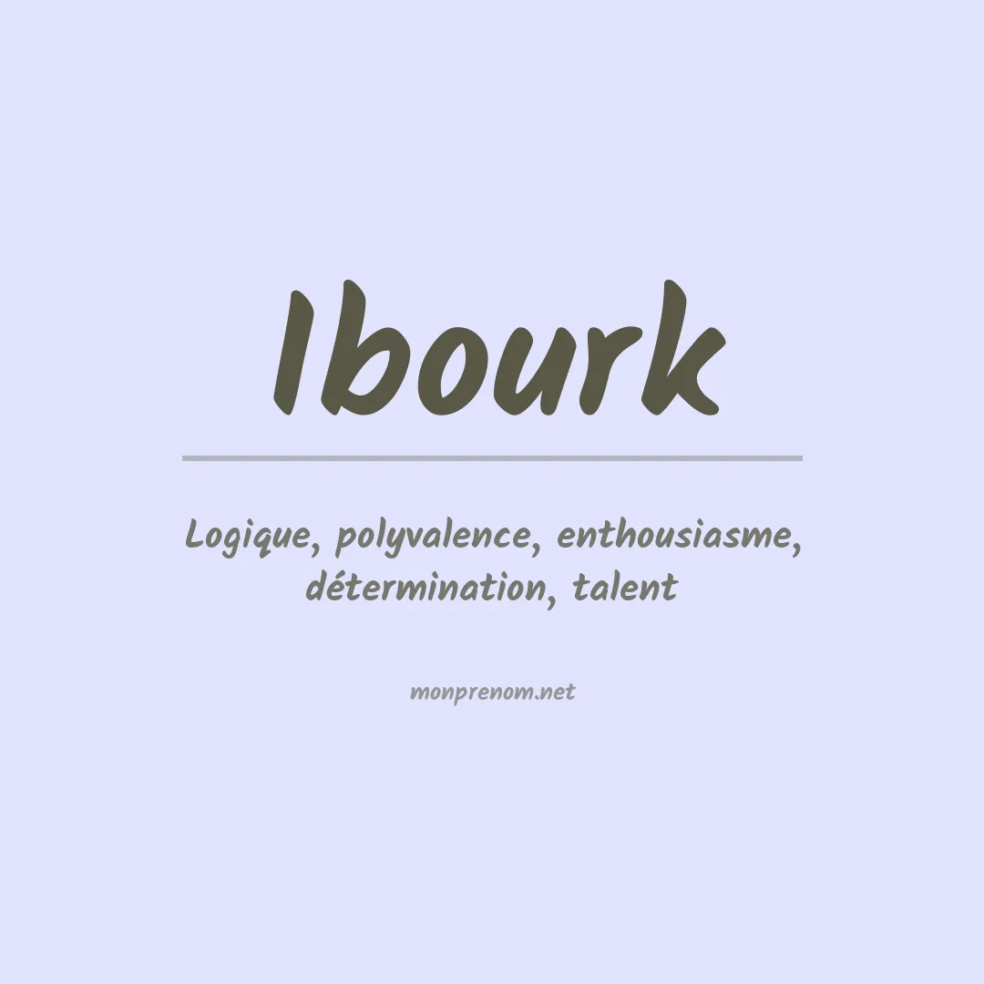 Prénom Ibourk