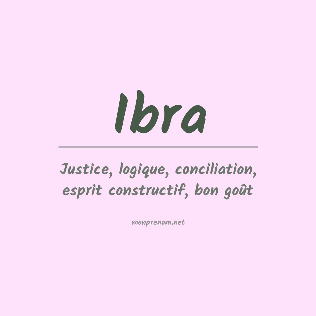 Prénom Ibra