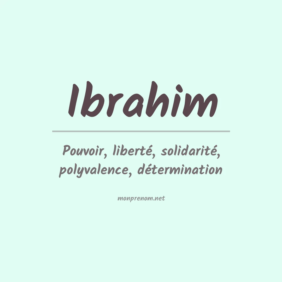 Prénom Ibrahim