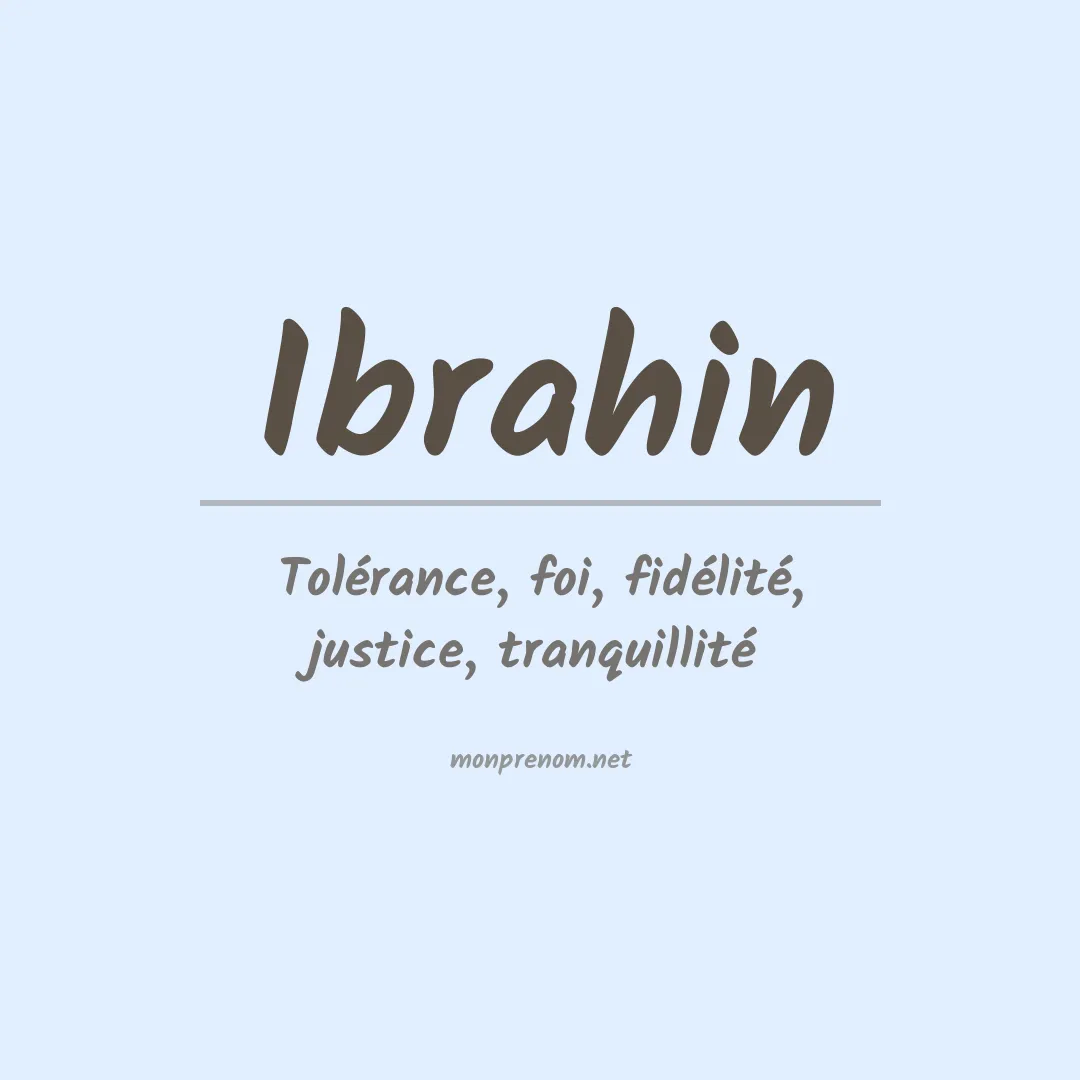 Prénom Ibrahin