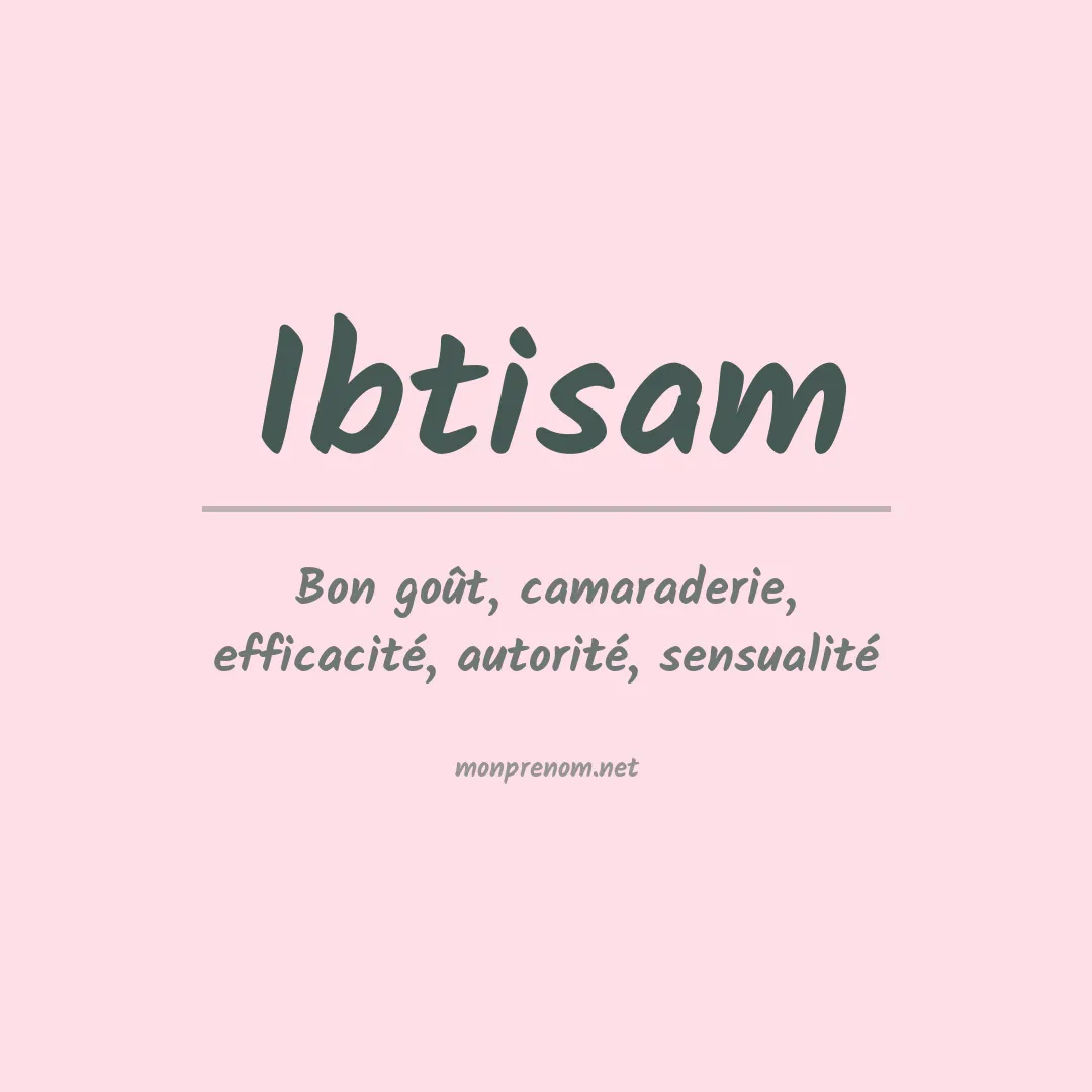 Prénom Ibtisam