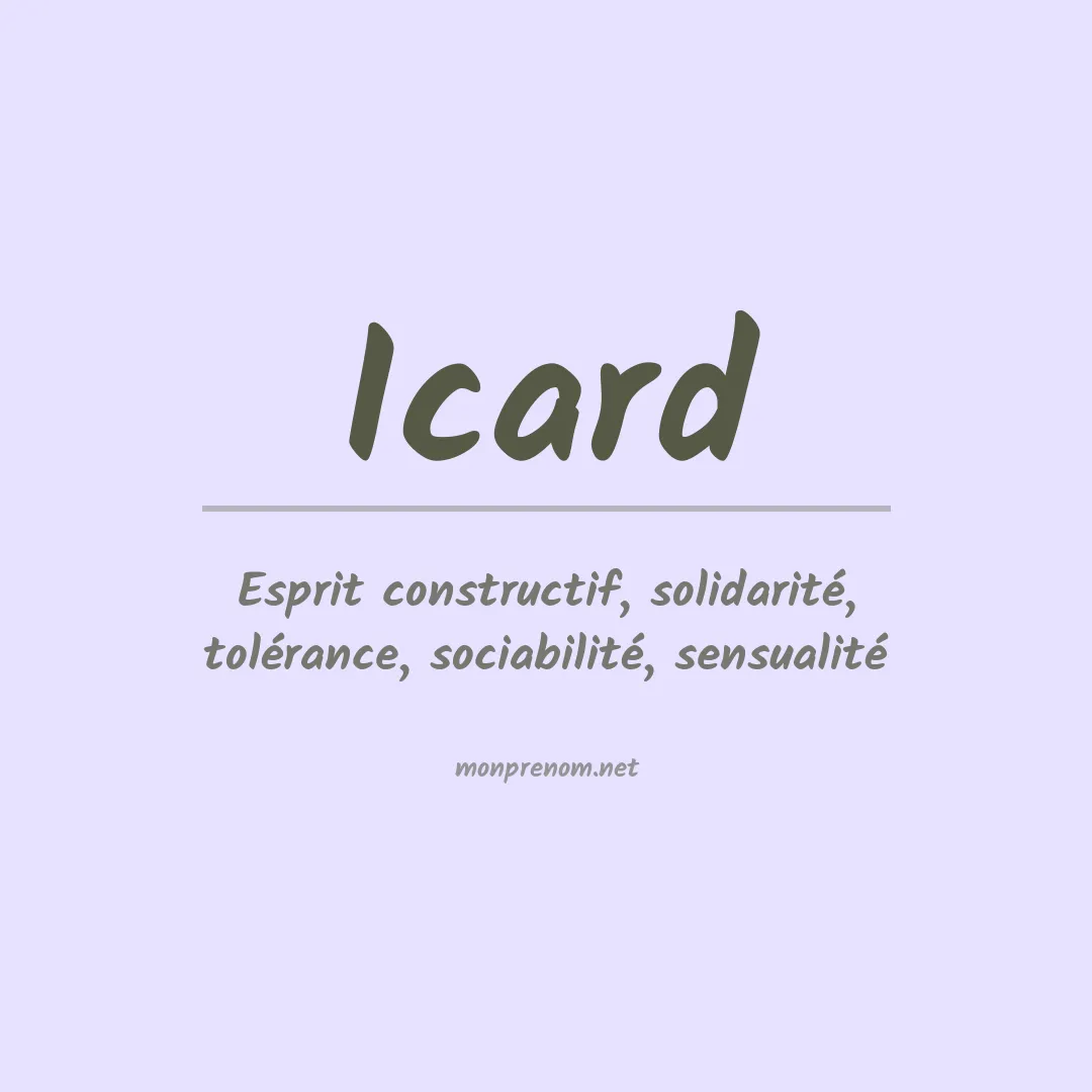 Prénom Icard