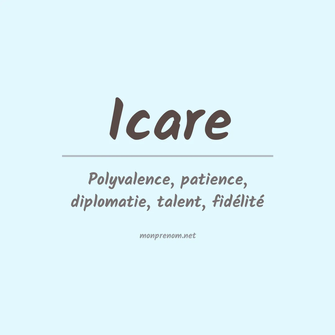 Prénom Icare