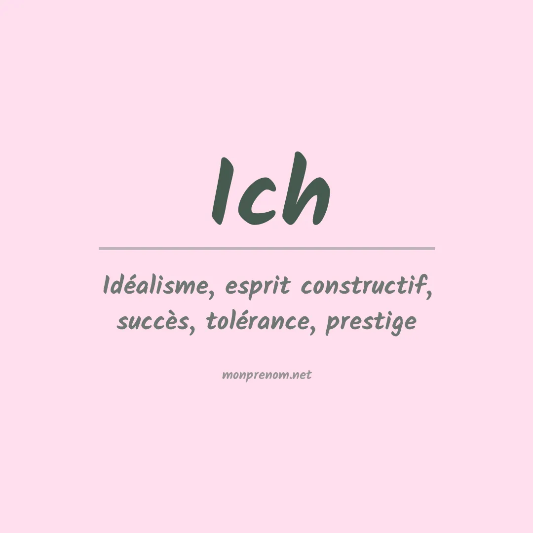 Prénom Ich