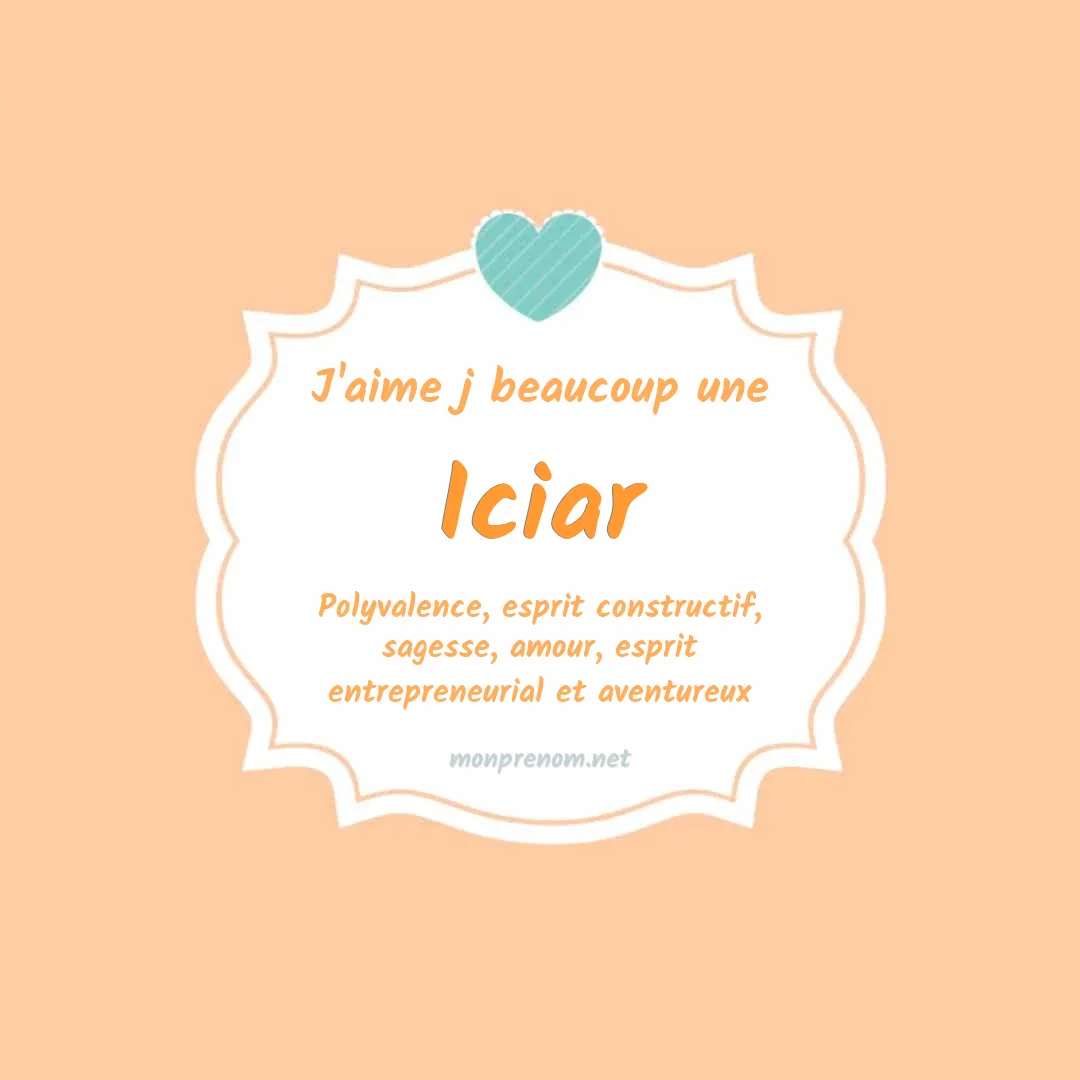 J'aime beaucoup Iciar