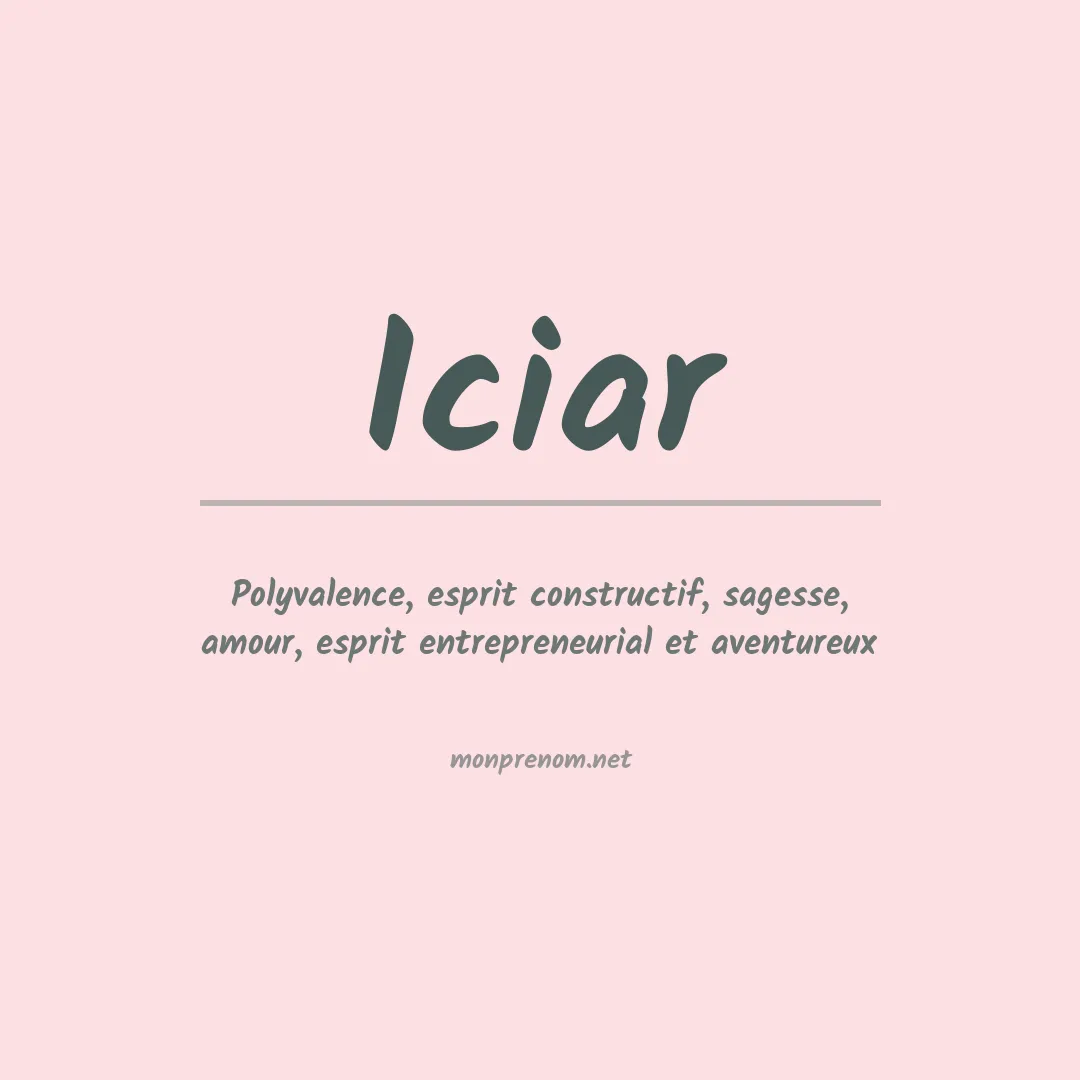 Signification du prénom Iciar