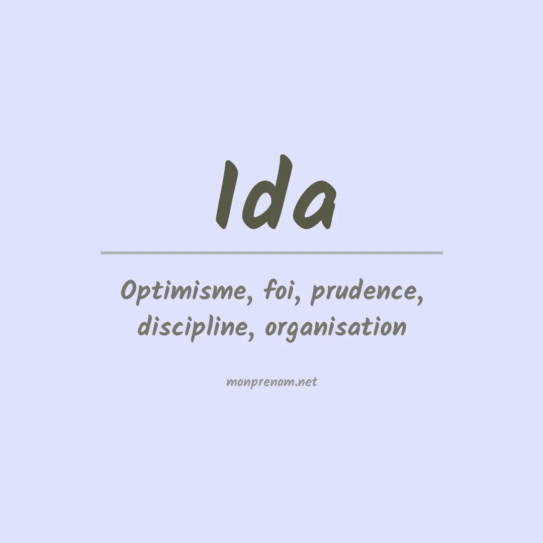 Prénom Ida