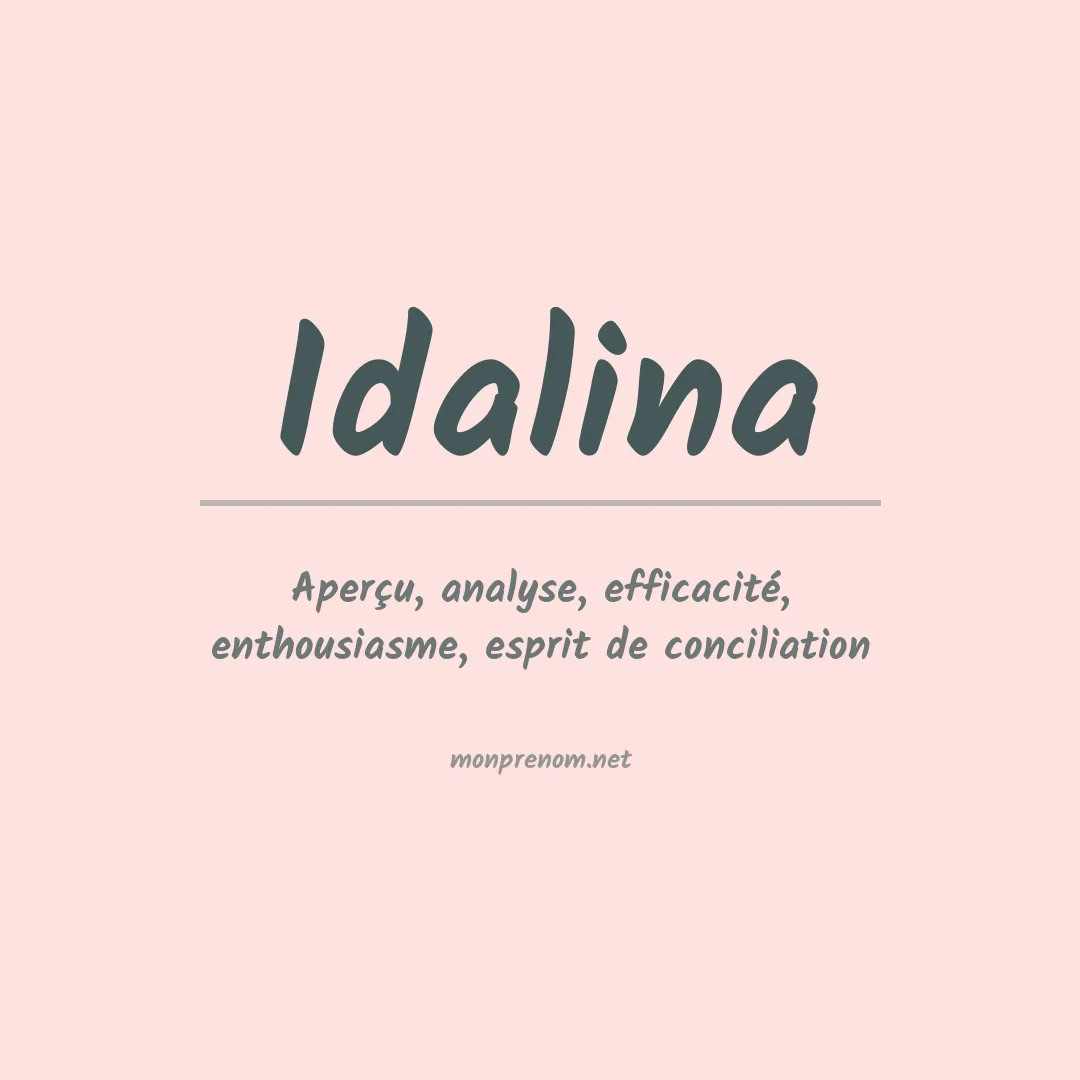 Prénom Idalina