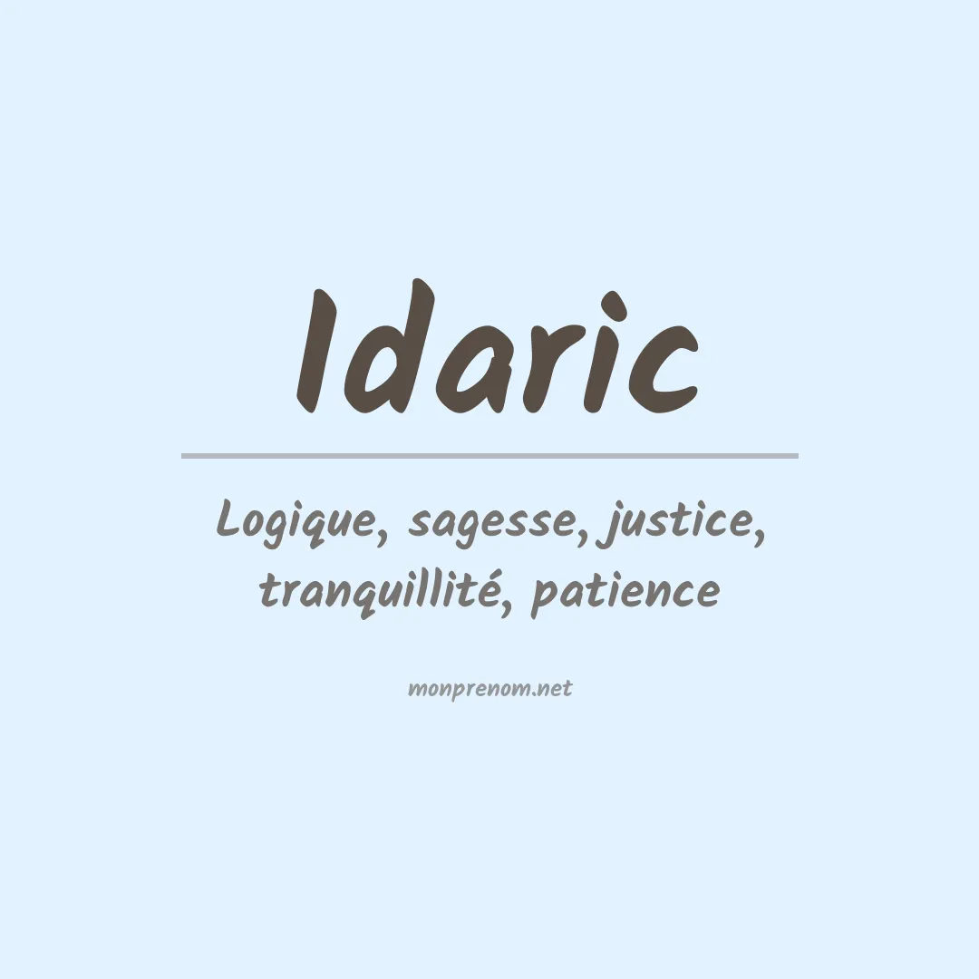 Signification du prénom Idaric