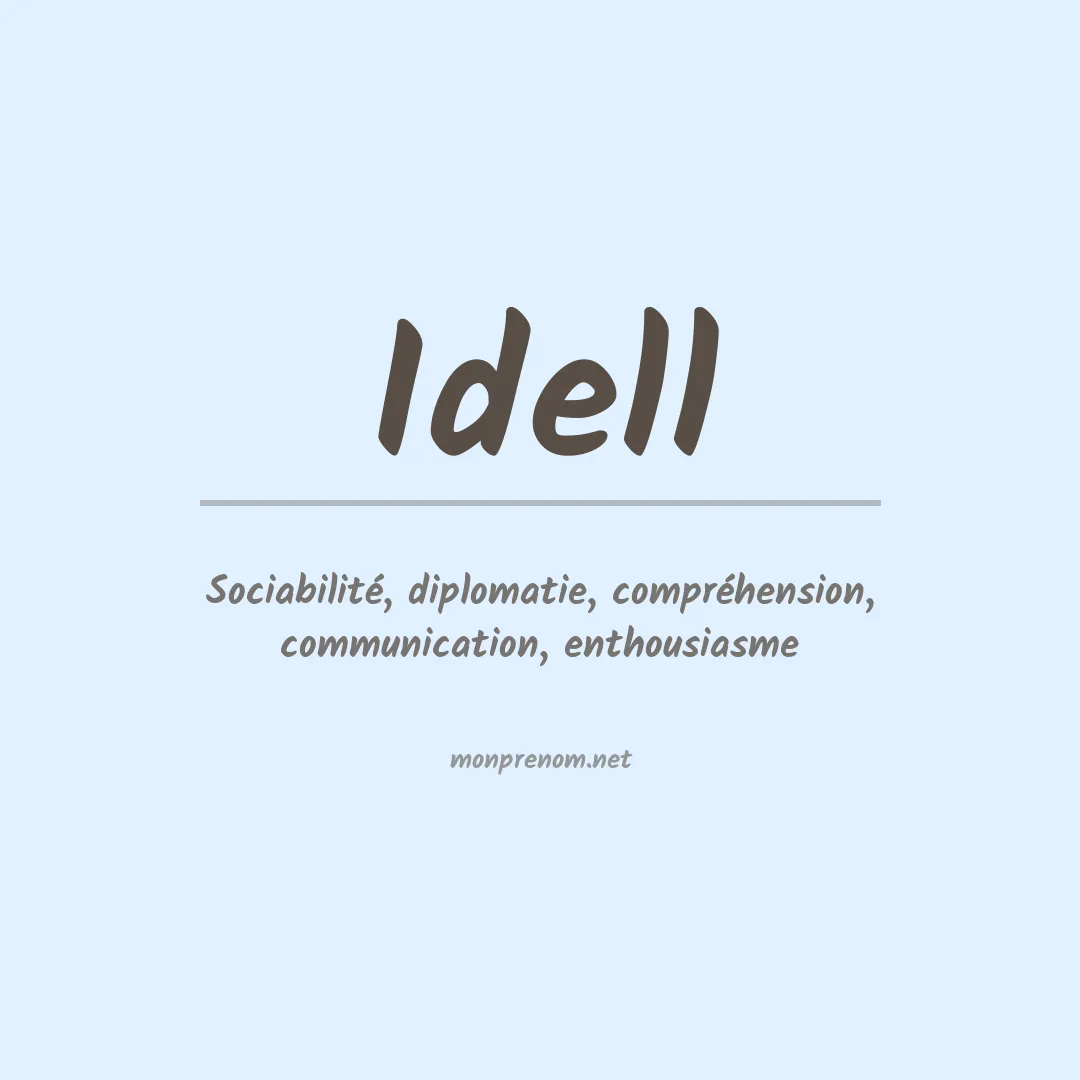 Prénom Idell