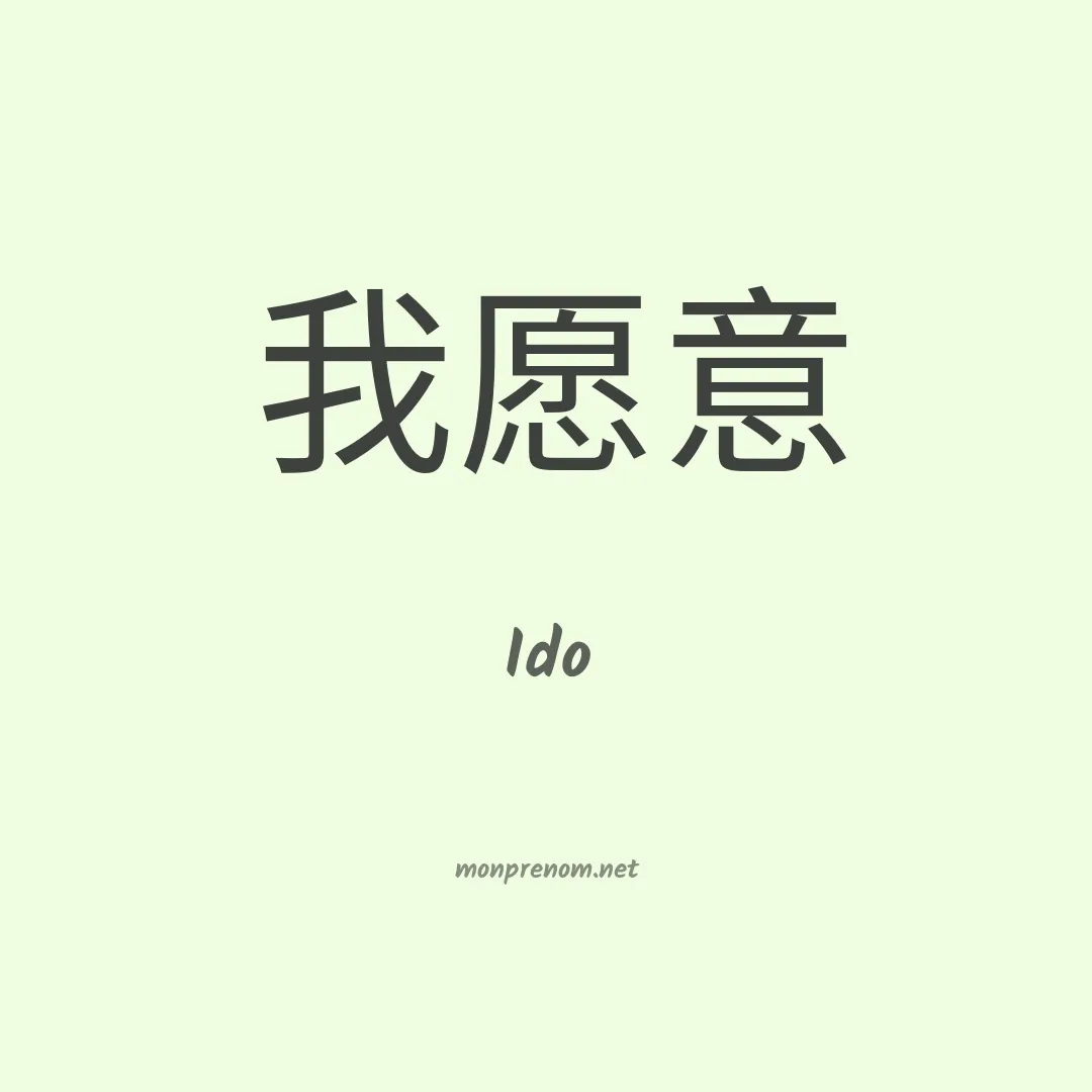 Ido en chinois