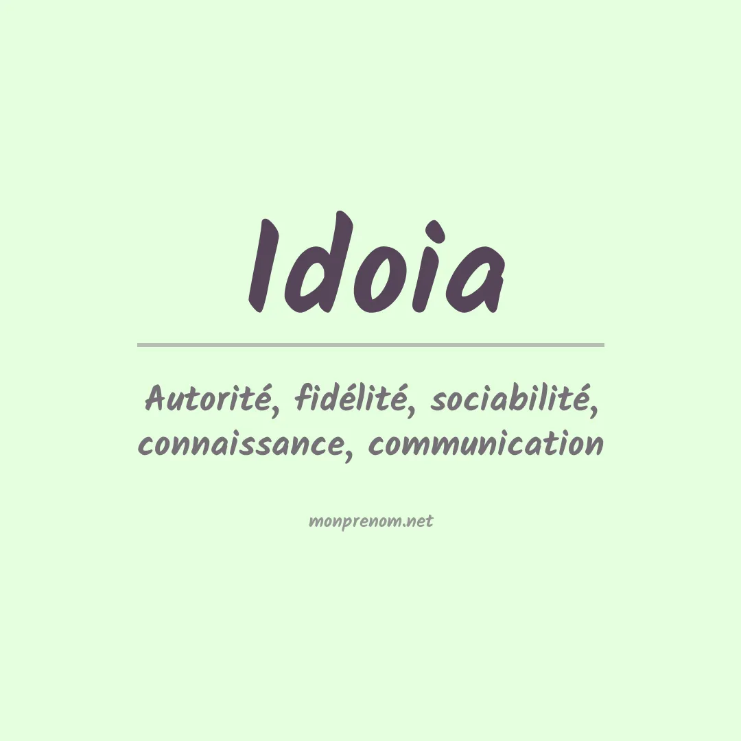 Prénom Idoia
