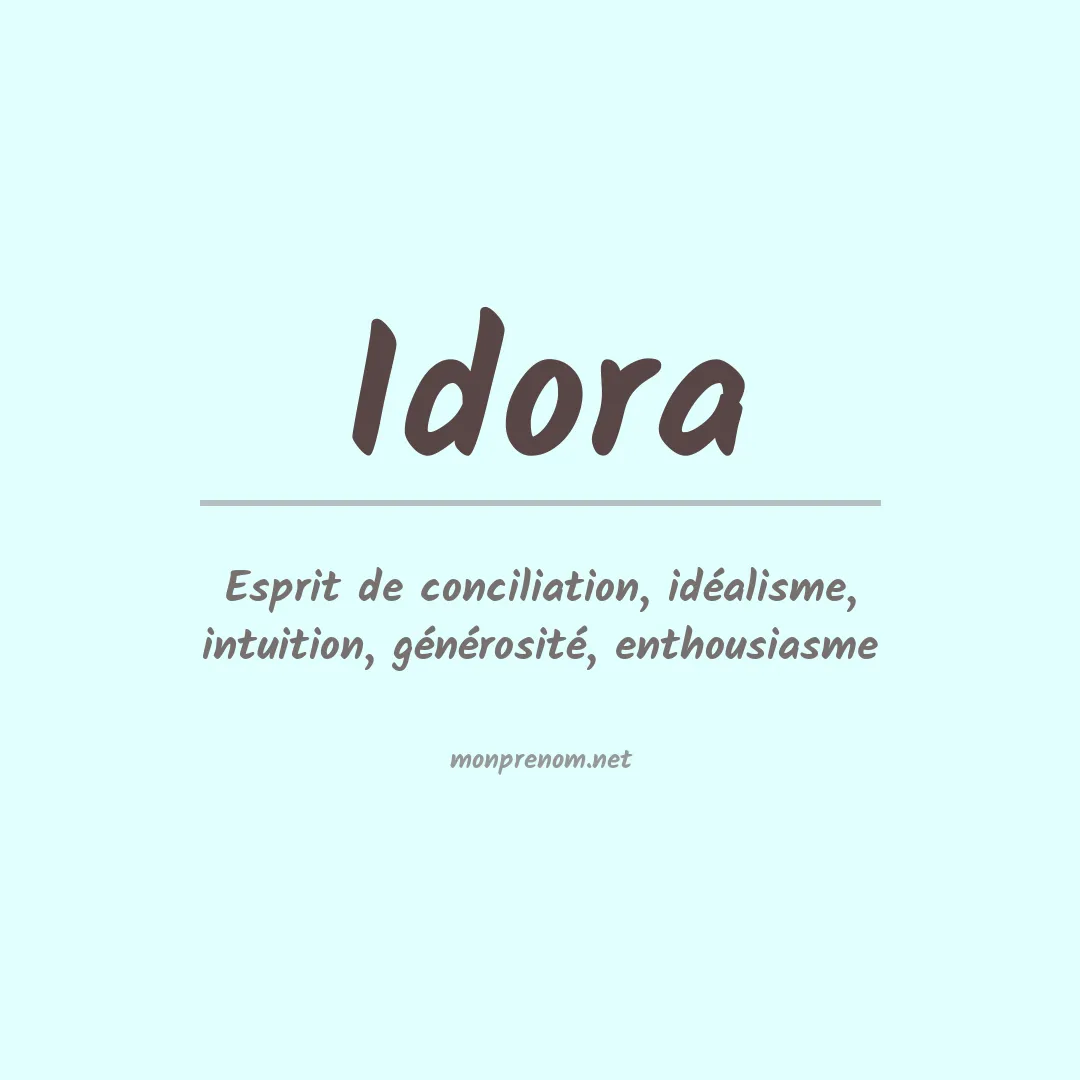 Signification du prénom Idora