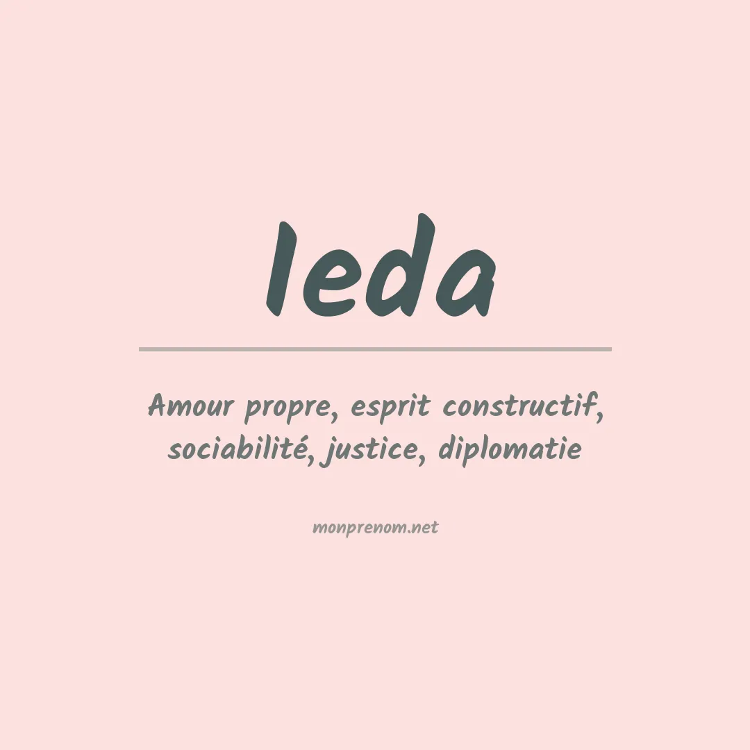 Signification du prénom Ieda