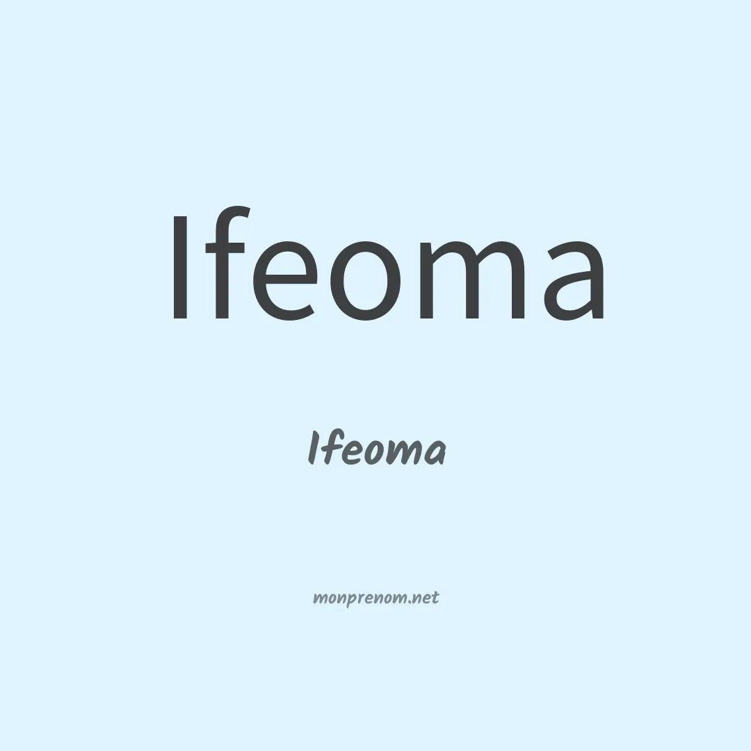 Ifeoma en chinois