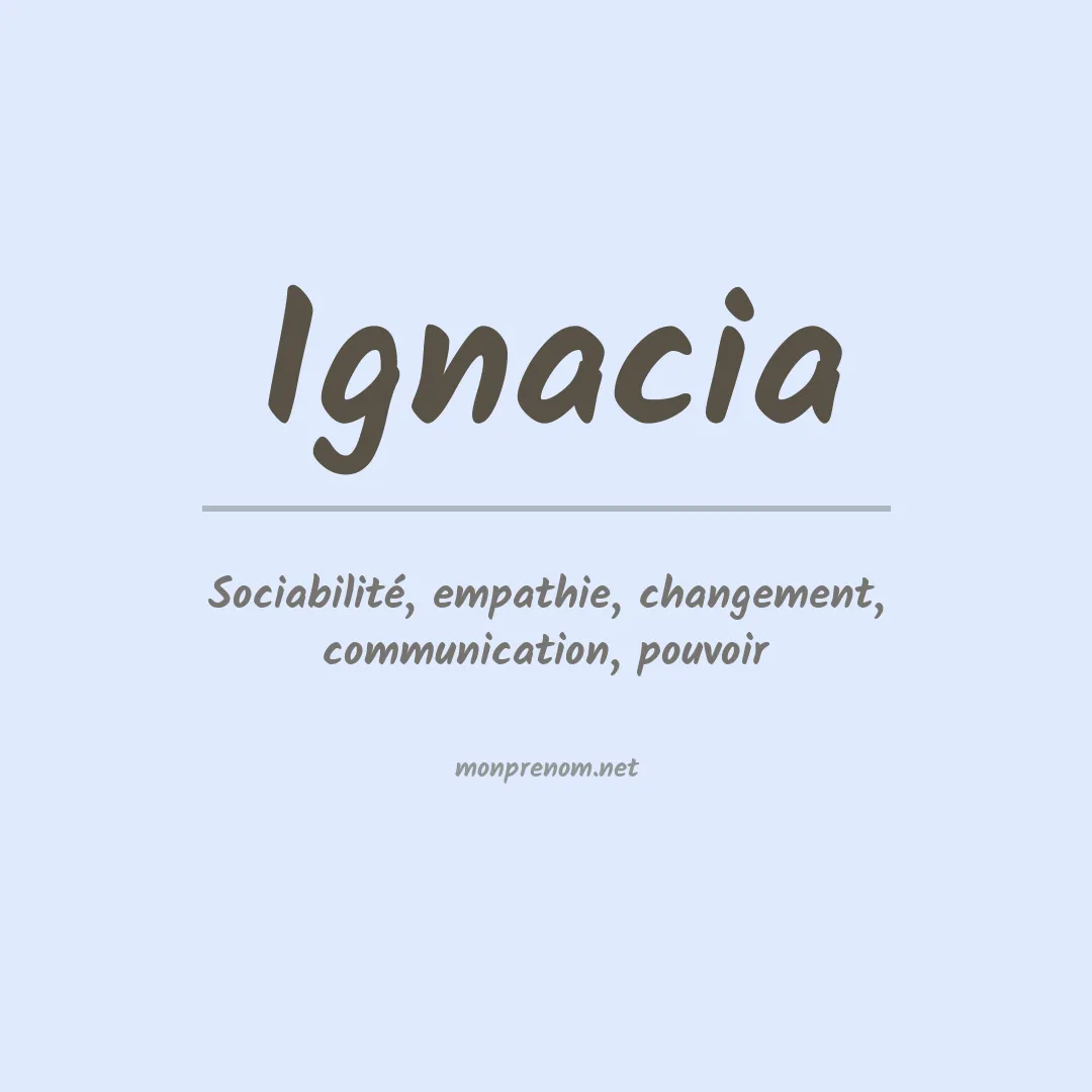 Prénom Ignacia