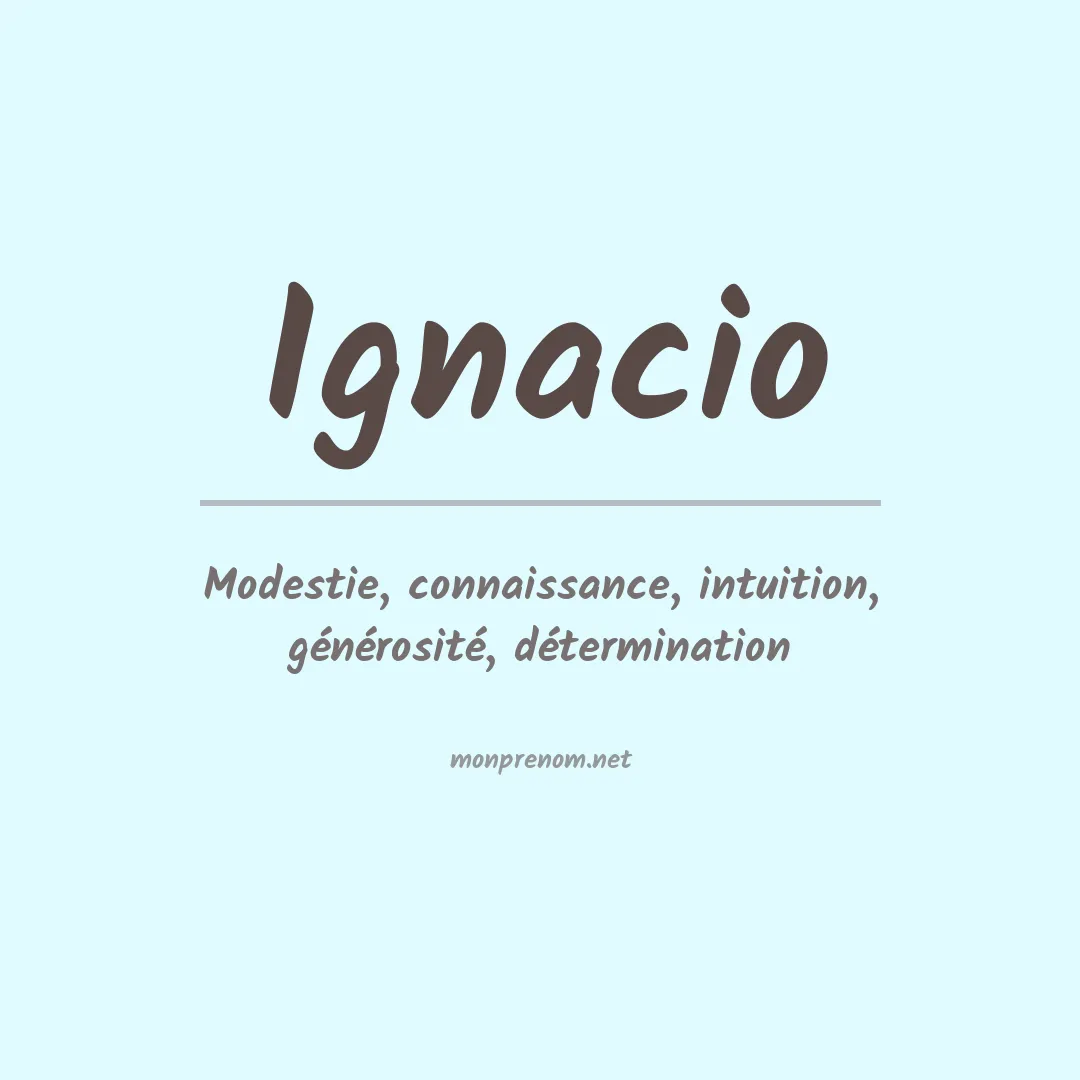 Prénom Ignacio
