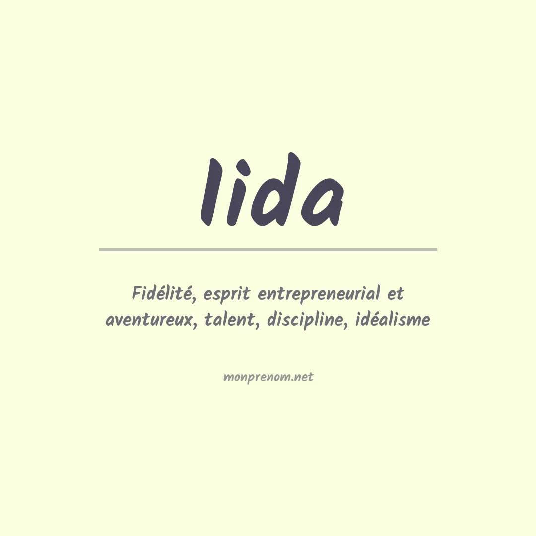 Prénom Iida