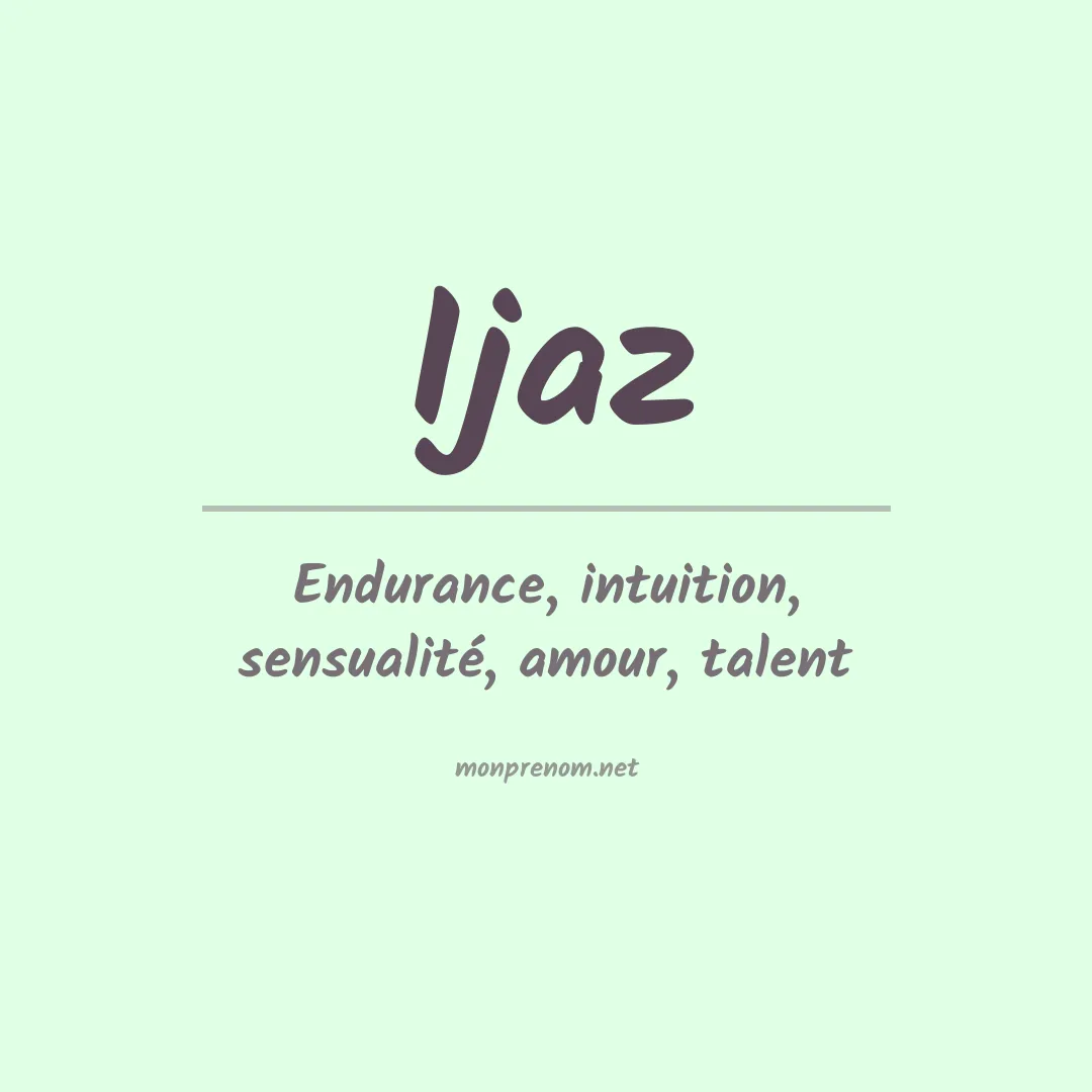 Prénom Ijaz