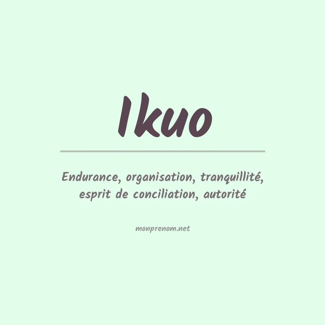 Prénom Ikuo