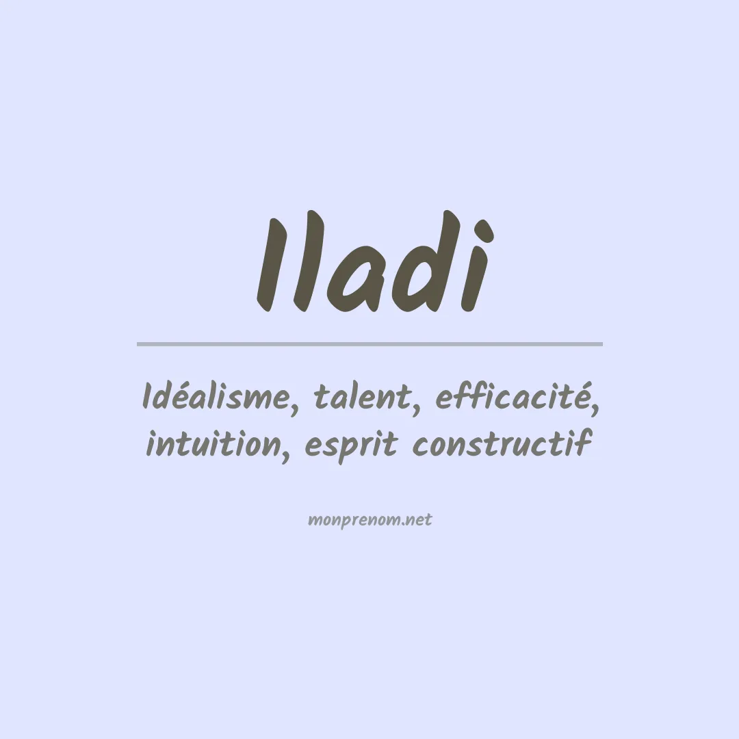 Prénom Iladi