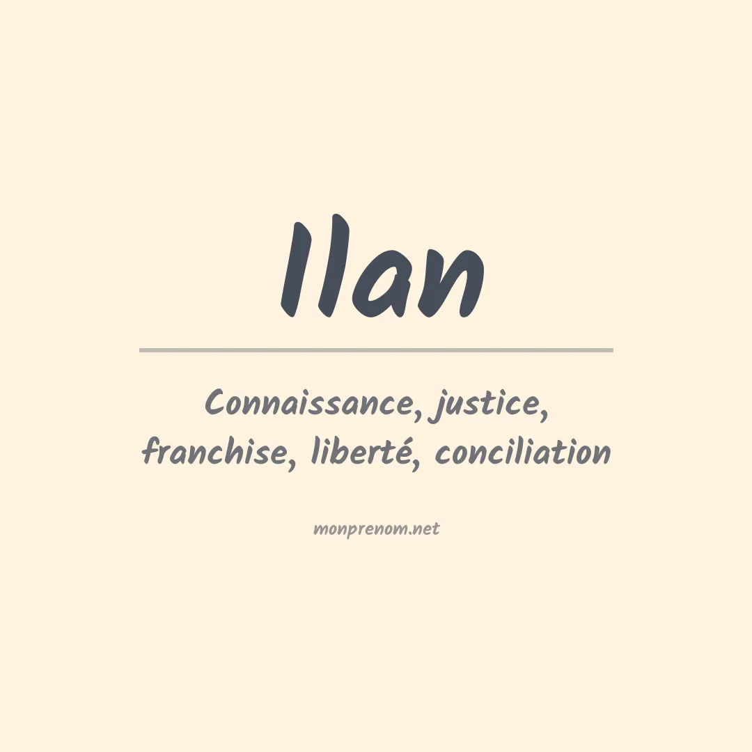 Prénom Ilan