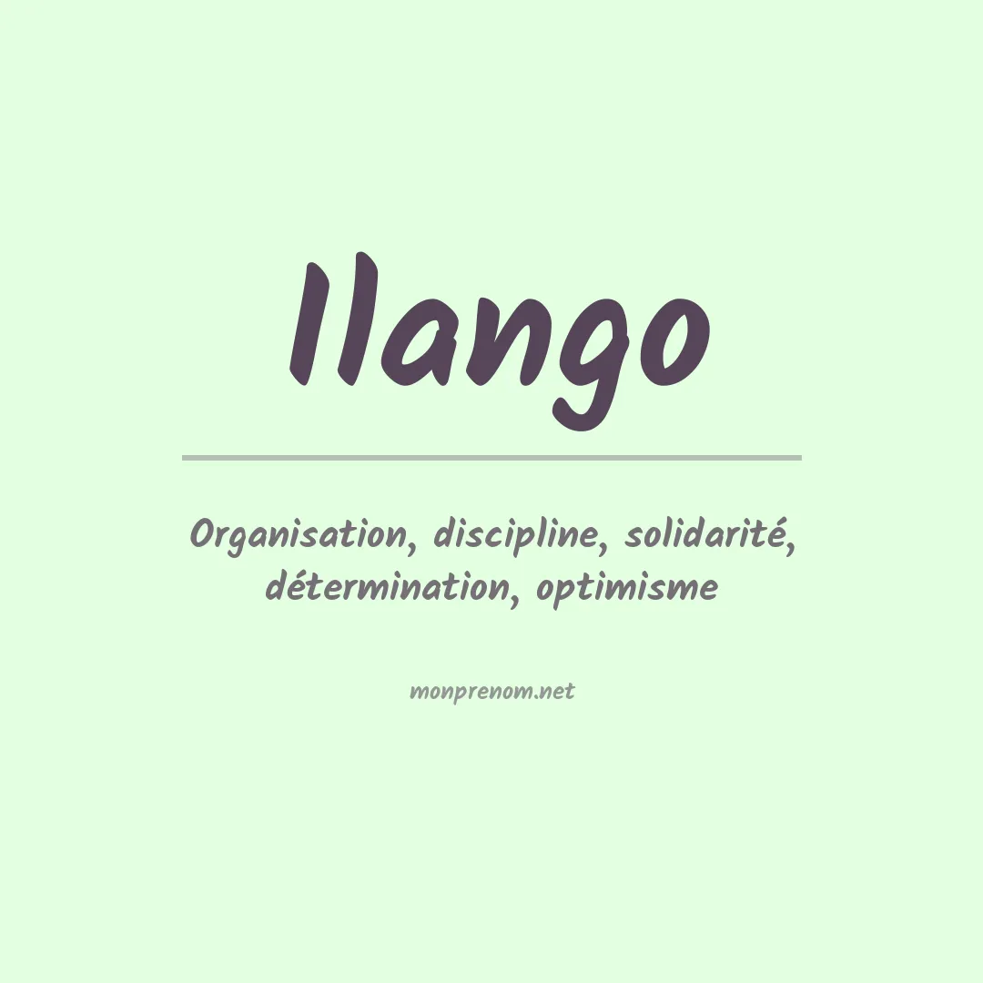 Prénom Ilango