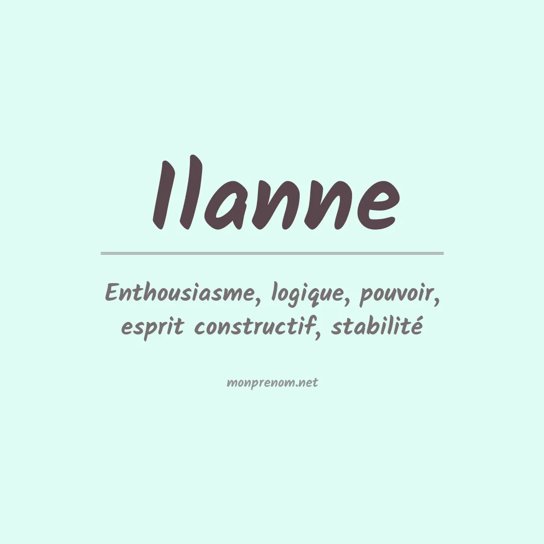 Signification du prénom Ilanne