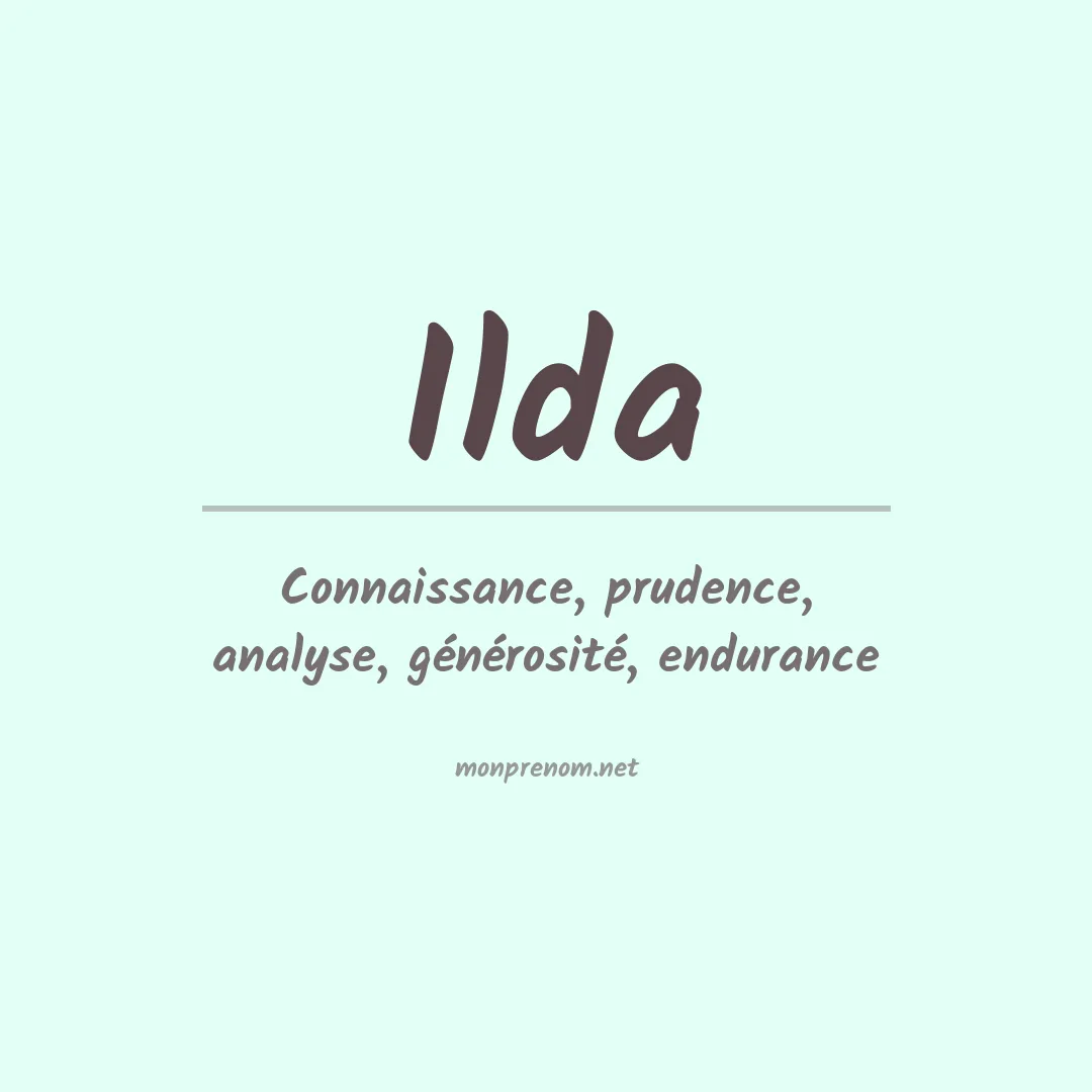 Prénom Ilda