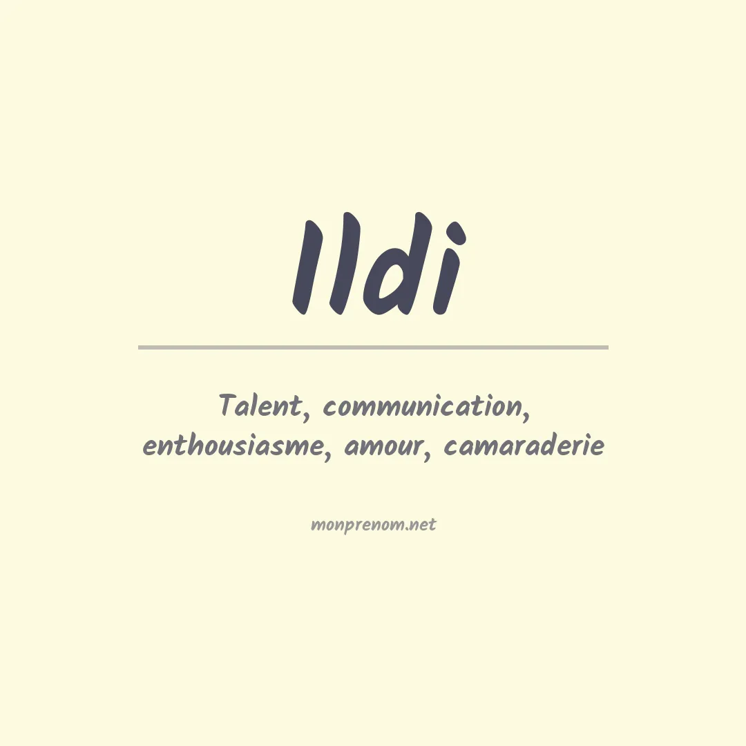 Prénom Ildi
