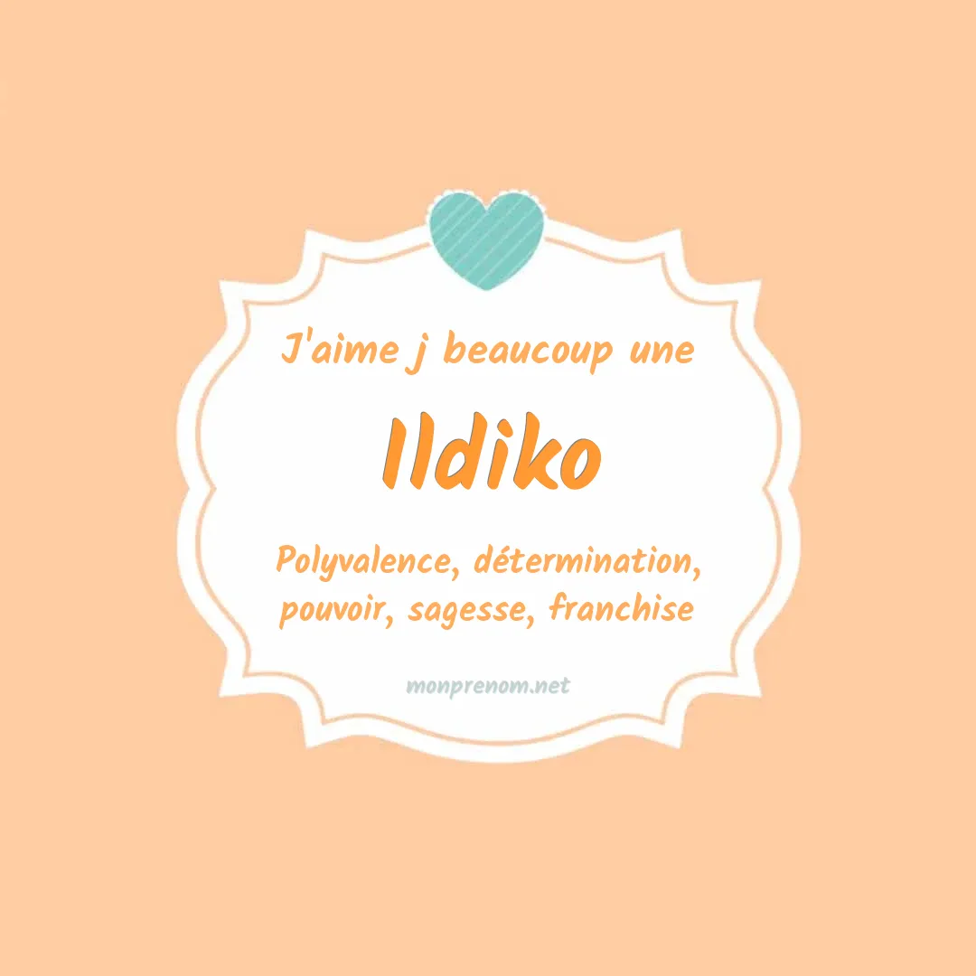 J'aime beaucoup Ildiko