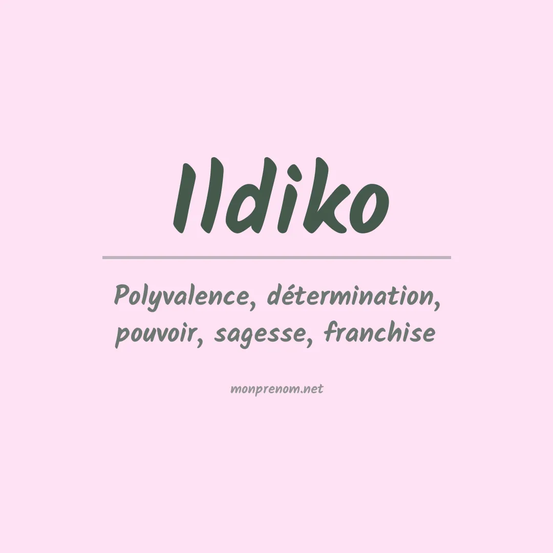 Signification du prénom Ildiko