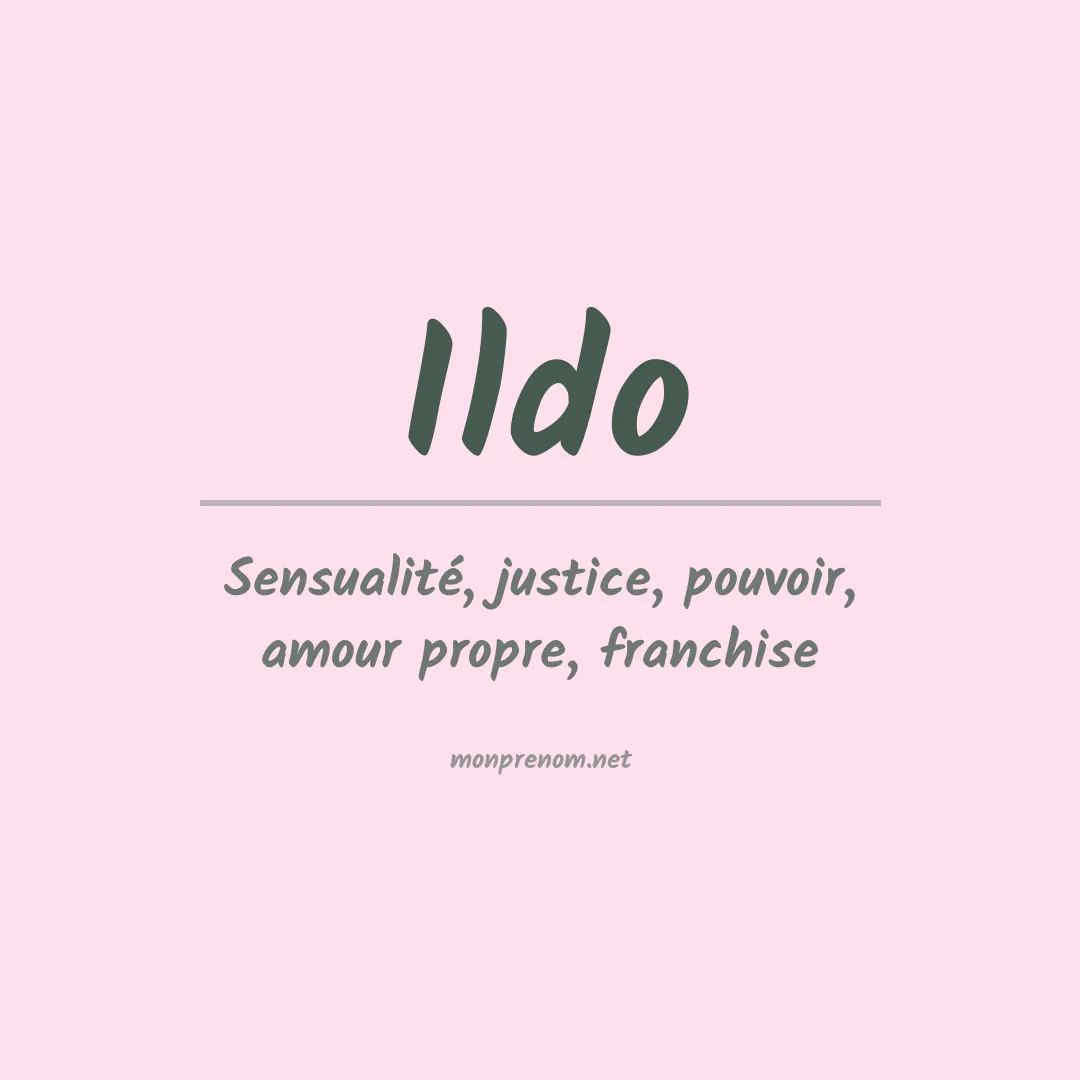 Prénom Ildo