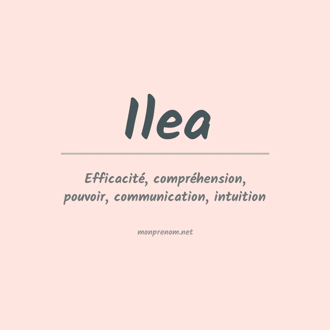 Prénom Ilea