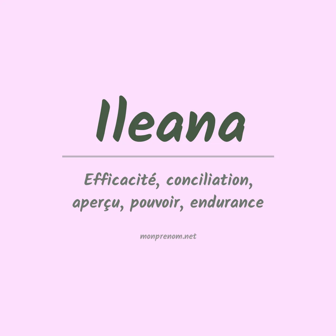 Prénom Ileana